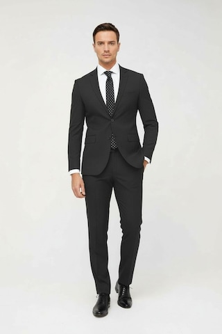İgs Erkek Füme Slim Fit Dar Kalıp Klasik Takım Elbise-23991