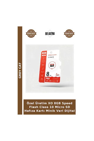 Özel Üretim Xo 8gb Speed Flash Class 10 Micro Sd Hafıza Kartı Minik Veri Dijital