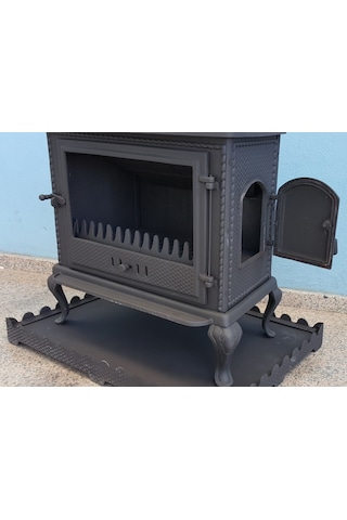 Dorello Döküm Soba Şömine Soba Çift Tarf Camlı