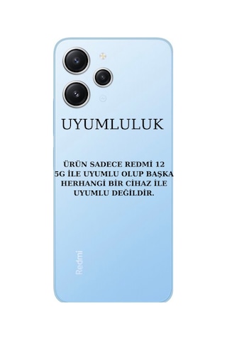 Xiaomi Redmi 12 Uyumlu Kılıf Soft Yumuşak Telefon Kılıfı Ve Temperli Cam Ekran Koruyucu Şeffaf Resimde Görünen