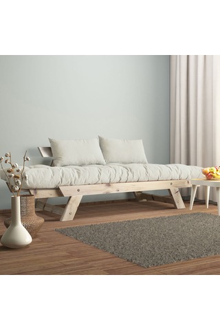 Adalar Masif Natural-kırık Beyaz Renk 2li Kanepe Cpt8129-210