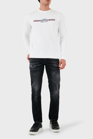 Tommy Hilfiger Erkek Sweat Mw0mw35530 Ybr Beyaz BEYAZ Beyaz