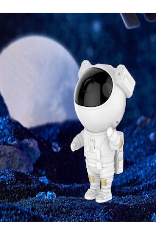 Mobgift Astronot Tasarımlı Kumandalı Projector Projeksiyon Gece Lambası Renkli
