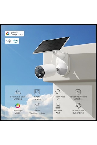 Tp-lınk Tapo Tc85 Kıt C425 Kıt , 2k Qhd, 4,0mpix, Dış Mekan, Ip66, Wifi, 15mt. Renkli Gece Görüşü,