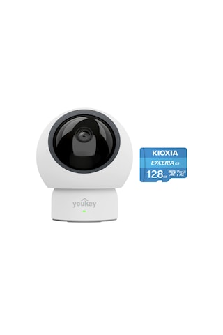 Youkey P310 2.5k İç Mekan Kamera-kioxia 128gb Hafıza Kartı