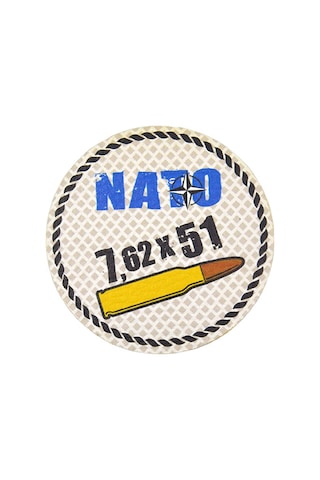 Nato 762 X 51 - Cırt - Patch - Peç - Arma - 8 Cm Gri