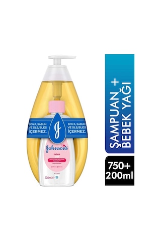 Johnson's Baby Gold Şampuan 750 Ml + Bebek Yağı 200 Ml