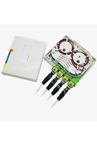 Ods 1 Port Surface Fiber Optik Duvar Tipi Keystone Jak Kutusu Beyaz 13sfp1pwt