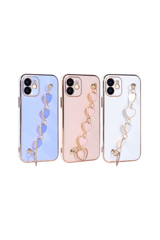 Apple Uyumlu iPhone 11 Kılıf Zore Kalbim Kapak Beyaz