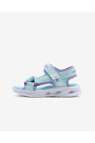 Skechers Sola Glow Sandal Büyük Kız Çocuk Mavi Işıklı Sandalet 303024l Lblv Mavi