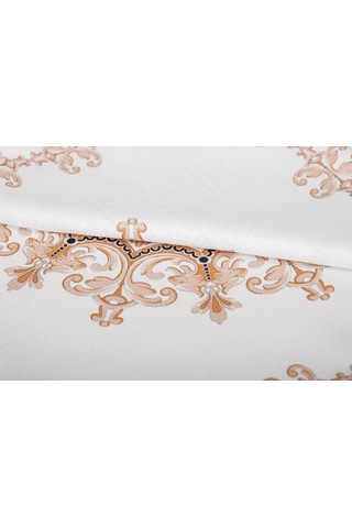 Finezza Frame Baskılı Kumaş Kreme Çiçekli  Kırlent Kılıfı 45x45 cm - 1441