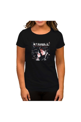 My Chemical Romance Three Cheers for Sweet R.Siyah Kadın Tişört Siyah