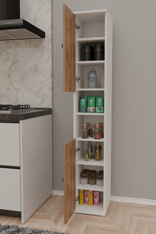 Efes Mutfak Dolabı Mutfak Rafı Çok Amaçlı Dolap-meşe Meşe