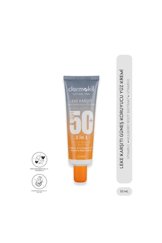 Dermokil Leke Karşıtı ve Güneş Koruyucu Yüz Kremi Spf 50+ 50 ML