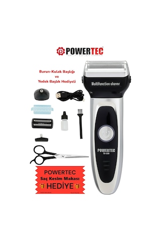 Powertec TR-250 Burun Kulak Kıl Tıraş Makinesi