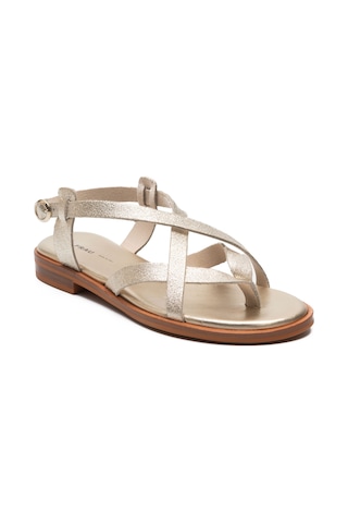 Platıno Sandalet Kadın 86x2 Frau Lamınato-s Leather Platino Platin