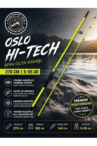 Oslo Hightech 270cm 5-55gr Spin Olta Kamışı