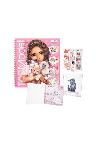 Top Model Kitty Boyama Kitabı Çok Renkli