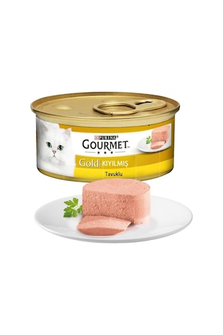 Gold Kıyılmış Tavuklu Yaş Kedi Maması 85 Gr X 24 Adet