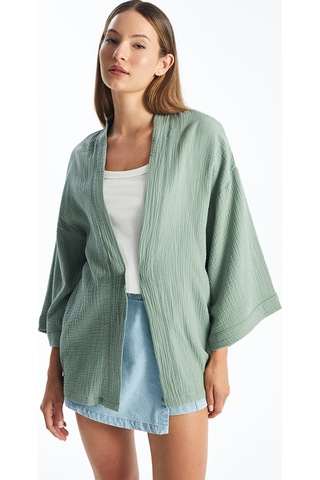 Lcw Vision Haki Şal Yaka Kadın Kimono