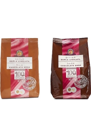 Altınmarka Sütlü Ve Bitter Damla Çikolata 2 x 1 KG Altınmarka Sütlü Ve Bitter Damla Çikolata 2 x 1 KG