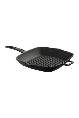 Lava Grill Tava 26*26 Metal Saplı Siyah
