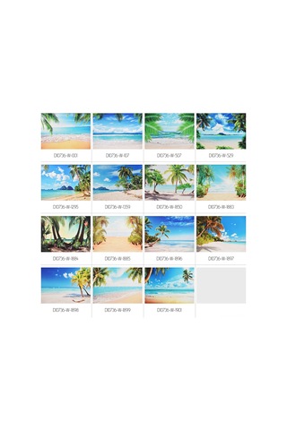 Youtek "profesyonel Fotoğraf Çekimi İçin 2.1x1.5m Polester Deniz Manzaralı Fon Perdesi" Beyaz