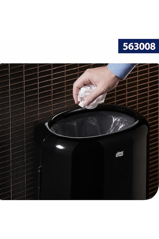 Tork 50 Litre Çöp Kovası Siyah B1 Elevation Duvara Monte Veya Zeminde Kullanım 563008