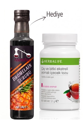 Ahududu Aromalı 51 Gr Küçük Çay Alembic Bromelain Hediyeli