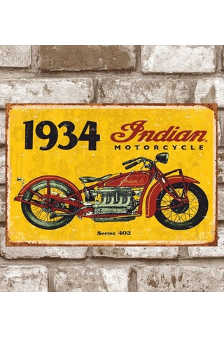 Kişiye Özel Metal Retro Poster (29X19) (547644453)