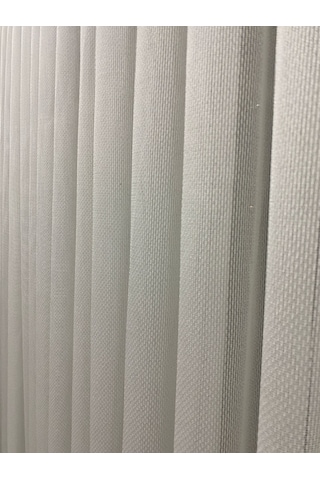 4001 Ağır Gramajlı Modern Ekru Tül Perde 1/3 Sık Pileli Ekru