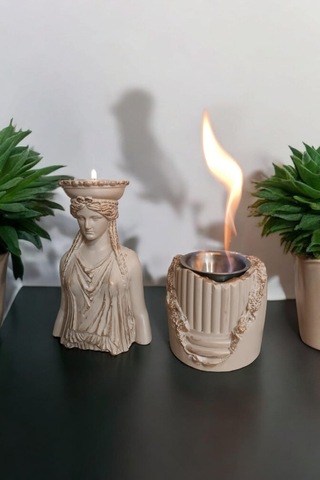 Dekoratif Karyadit Kızı Ve Ateş Çukuru Seti Hediyeli Sütlü Kahve