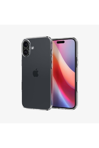 Spigen Apple Uyumlu iPhone 16 Plus İle Kılıf Crystal Flex Space Crystal Şeffaf
