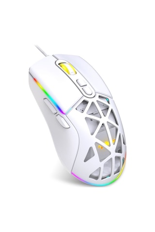 Warp WRP-O12800-W 12800 Dpi Wide RGB Özel ABS Doku Reflex Örgü Kablolu Gaming Mouse