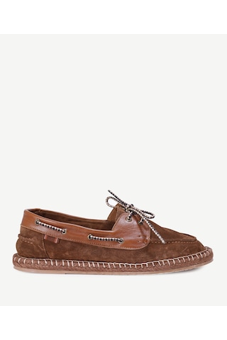 Yargıcı Hasır Bağlı Deri Espadril 24yeay4477x 057 Kahverengi
