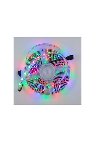 Trobus Rgb Led Şerit Silikonlu Dış Mekan İç Mekan 60 Led 5 Metre Çok Renkli
