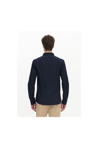 Ltb Uzun Kollu Önü Düğmeli Basic Lacivert Gömlek Lacivert 2XL