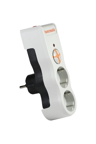 Tunçmatik İkili Akım Korumalı Priz Anahtarlı Beyaz Tsk519021 1050 Joule