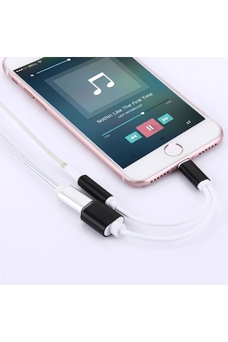 iPhone Uyumlu 14-13-12-11 3.5mm Kulaklık Ve Şarj Dönüştürücü- 5775