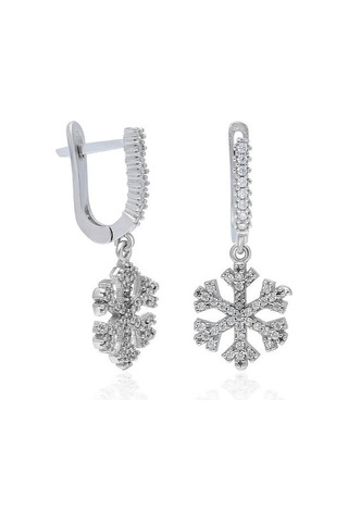 Kar Tanesi Gümüş Kolye Küpe Yüzük Taşlı Üçlü Set Tst07