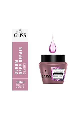 Gliss Serum Deep Repair Onarıcı Saç Bakım Maskesi 300 ML