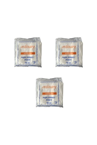 Ordinary Beyaz Market Poşeti Torbası Hışır Atlet Poşet Küçük Boy 3 KG 24 x 40 CM