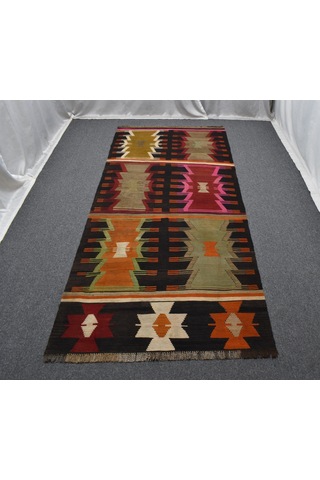 Zehra Abla Halı El Dokuma Olağanüstü Seçkin Cerit Yörükleri Meşhed İran Yün Kilim 5894