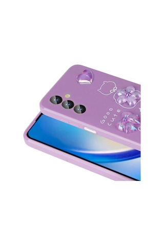 Galaxy Uyumlu A34 Kılıf Kabartma Figürlü Parlak Zore Toys Silikon Kapak