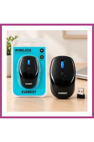 Gees Global Kablosuz Optik Mouse Siyah Lacivert Gbzs