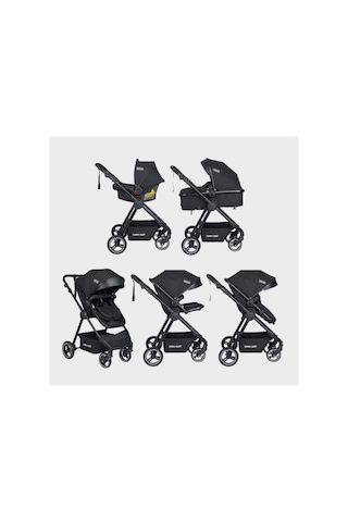 Tommybaby Handy Black New Travel Sistem Bebek Arabası Puset