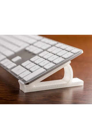 Ergonomik Masaüstü Klavye Standı & Yükseltici Aparat - Dayanıklı Şeffaf Tasarım 115x45x20mm