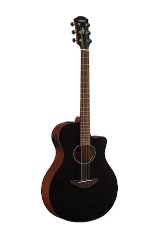 Yamaha Apx600 Thinline Cutaway Elektro Akustik Gitar Smokey Black