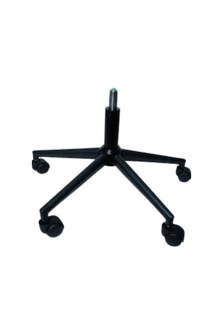 Fullreyon Siyah Konik Metal Yıldız Ayak + 5 Tekerlek+140'Lık Amortisör Seti