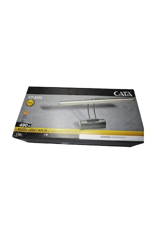 Cata Ct 5212 Siyah Kasa Kuğu Ledli Duvar Apliği 6w 3200k Günışığı Gün Işığı